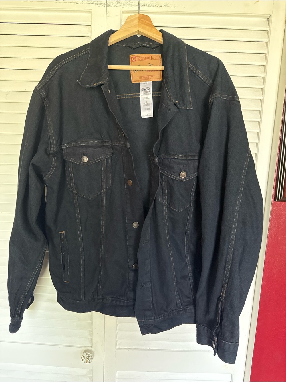 Levi's Black Denim Trucker Jacket